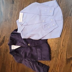 NWT Janie and Jack velvet blazer and shirt